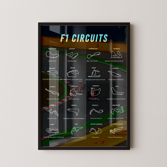 Quadro Formula 1 pronta entrega Tamanho A3