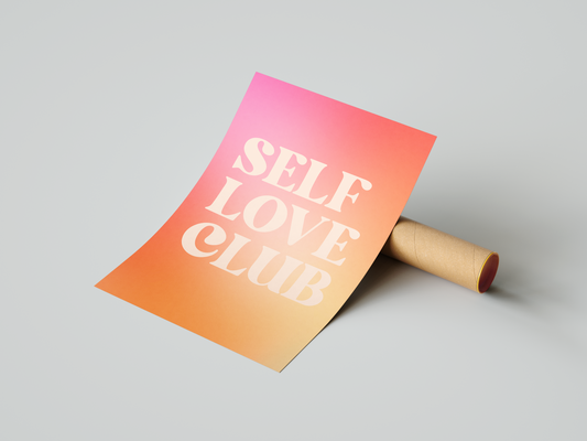 Poster Self Love Club -  A2 - Pronta Entrega