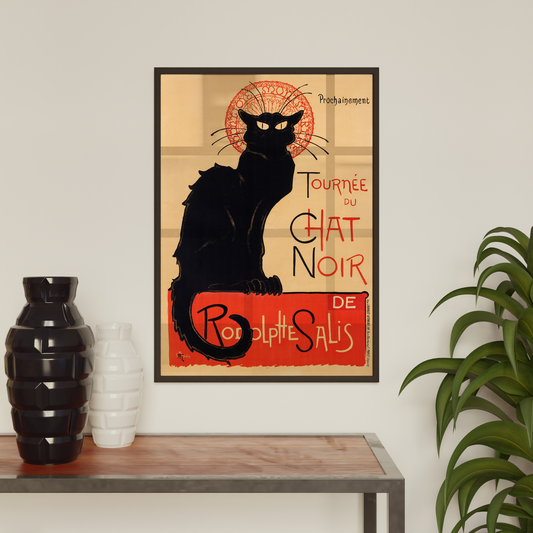 Poster Vintage Chat noir