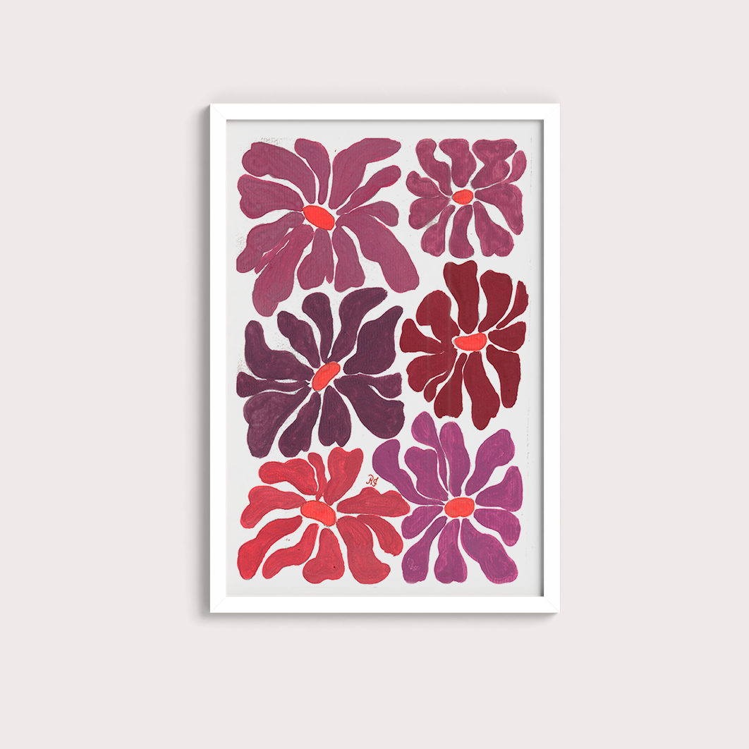 Abstrato Floral IV por Aquarelando