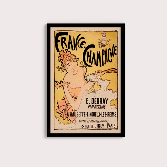 France-Champagne poster vintage - LARTESTUDIO