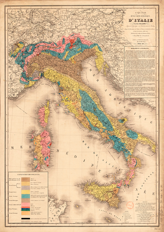 Mapa Vintage região da Itália