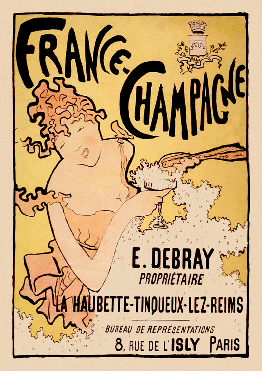 France-Champagne poster vintage - LARTESTUDIO