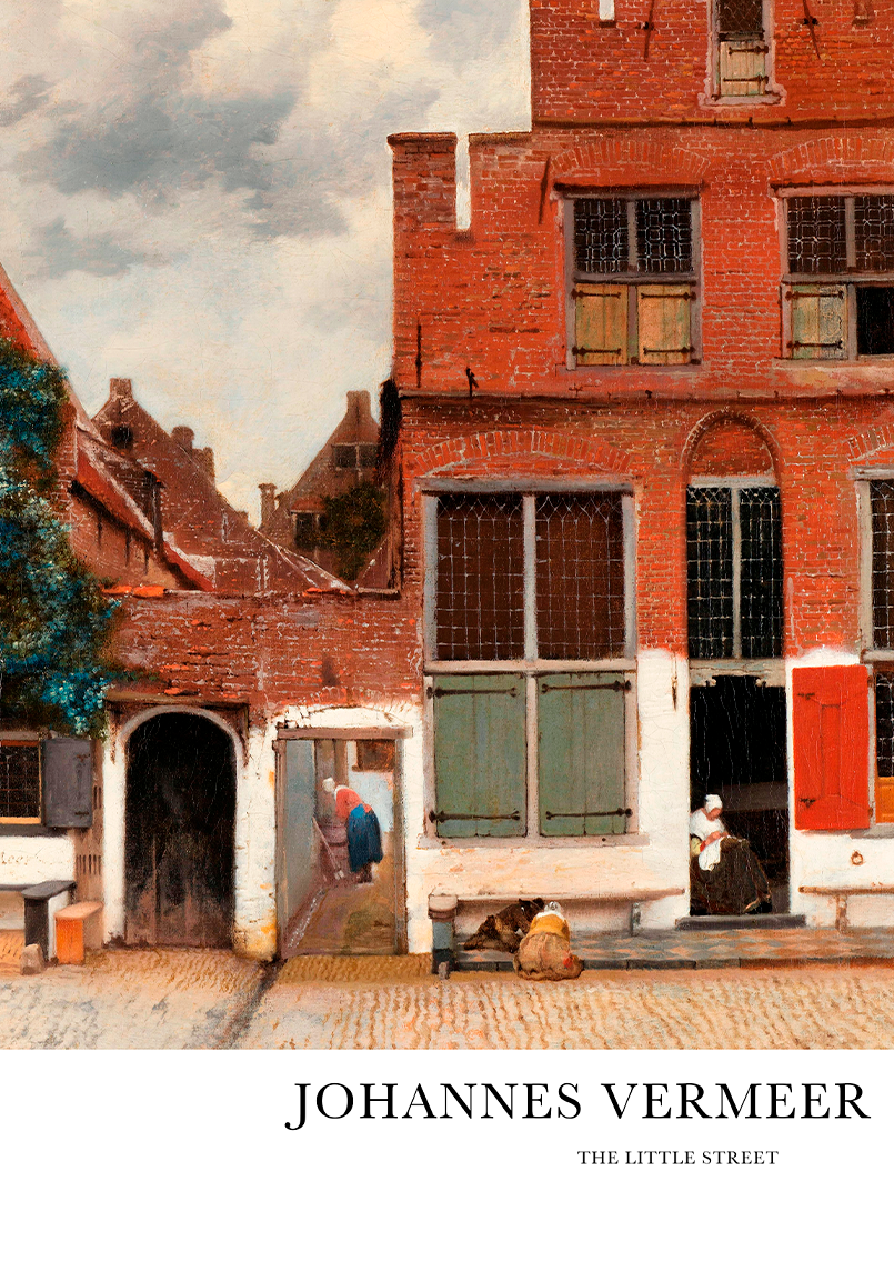 Quadro johannes vermeer the little street - LARTESTUDIO