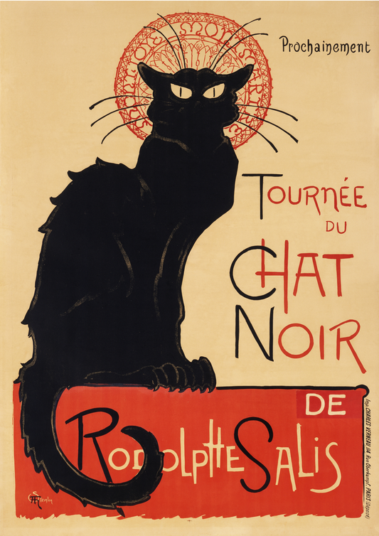 Poster Vintage Chat noir